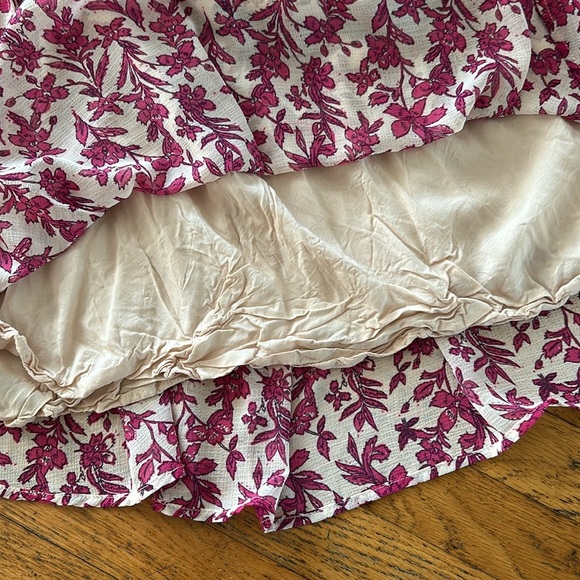 Free People FloralBaby Doll Mini Flowy Tunic Dress Size XSmall - Picture 8 of 13